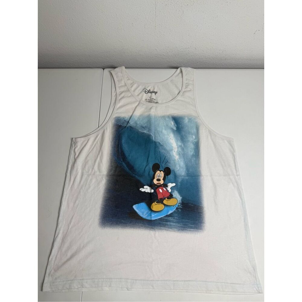 DISNEY Surfing Mickey Mouse Men's Size L (42-44) Cotton Blend See Description